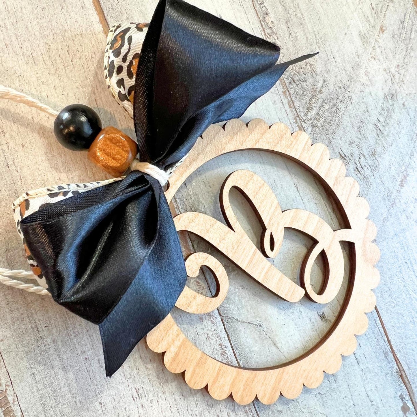 Letter B Car Charm | Monogram B Car Charm | Clearance
