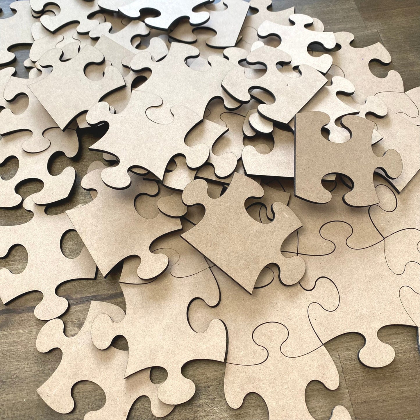 Connecting Puzzle Piece | MDF Wood Puzzle Piece Cutout | Wood DIY Decor | Arts and Crafts Decor | Kids Room Decor