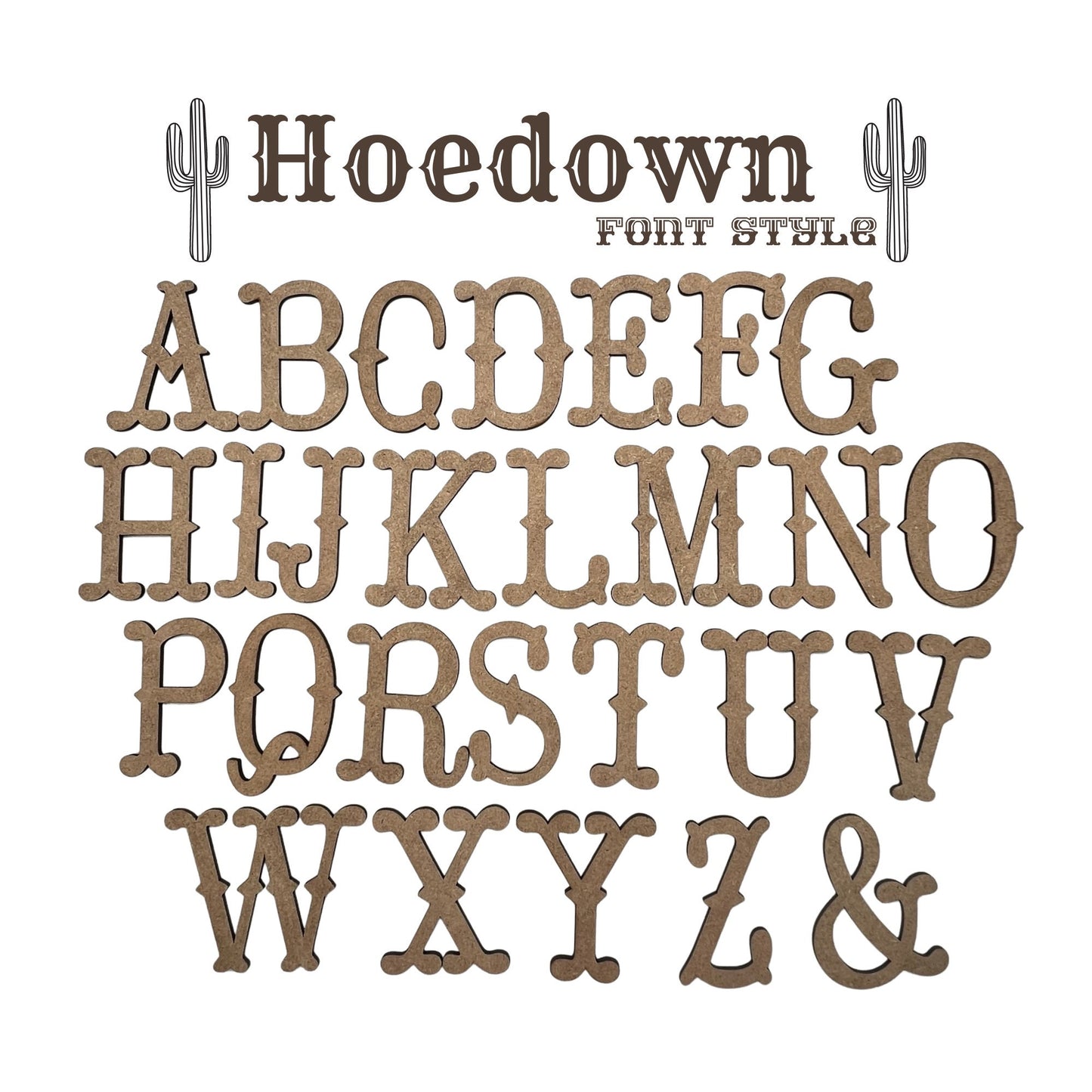 Hoedown Wooden Letters