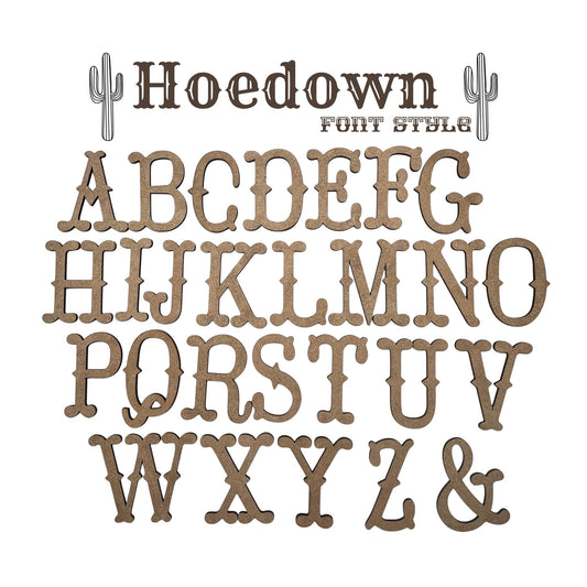 Hoedown Wooden Letters