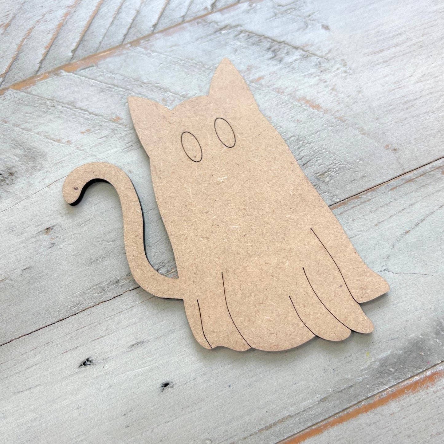 Ghost Cat Craft Halloween Cutout | Halloween Cat