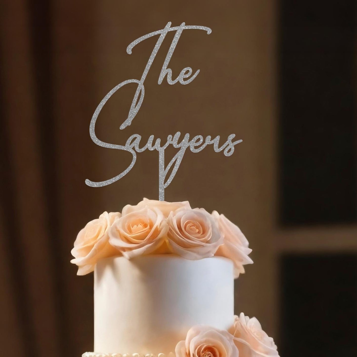 Wedding Personalized Cake Topper | Custom Name Cake Decor | Rustic Wedding Cake Decor | Anniversary Cake Topper | Personalized Wedding Decor