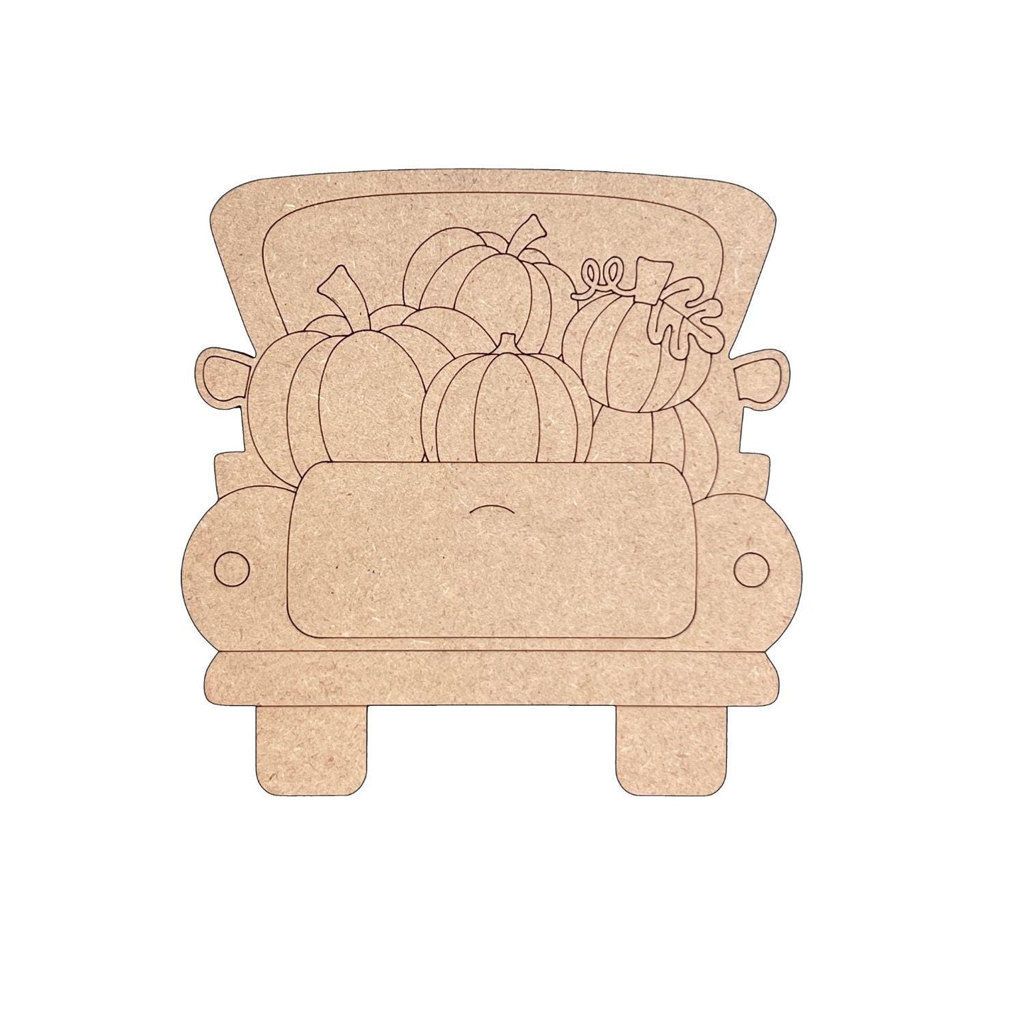 Fall Truck with Pumpkins | Paint by Lines