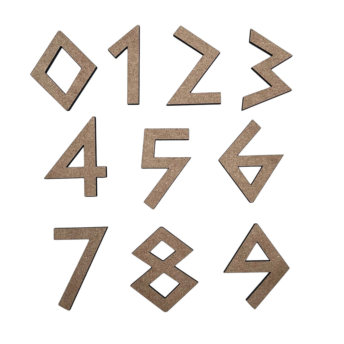 Paleo Greek Wooden Letters