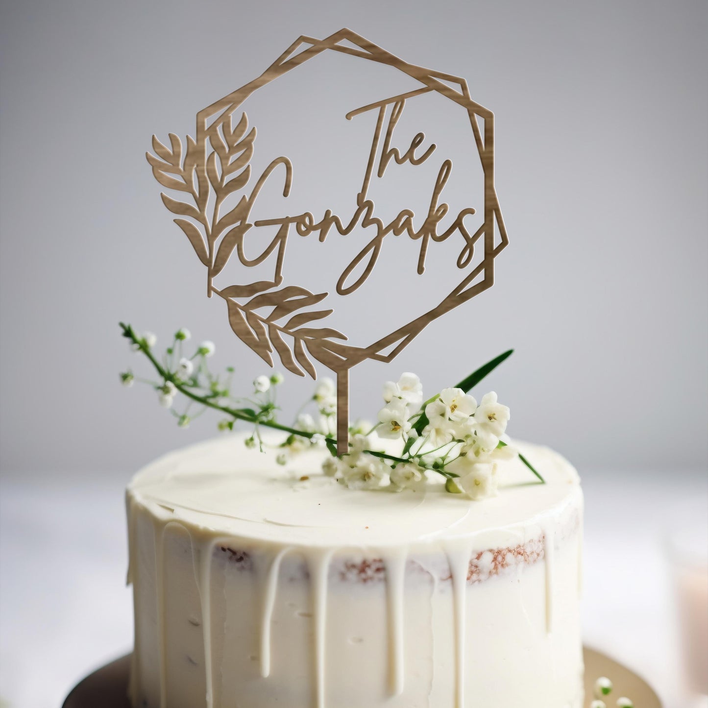 Wedding Personalized Cake Topper | Custom Name Cake Decor | Rustic Wedding Cake Decor | Anniversary Cake Topper | Personalized Wedding Decor