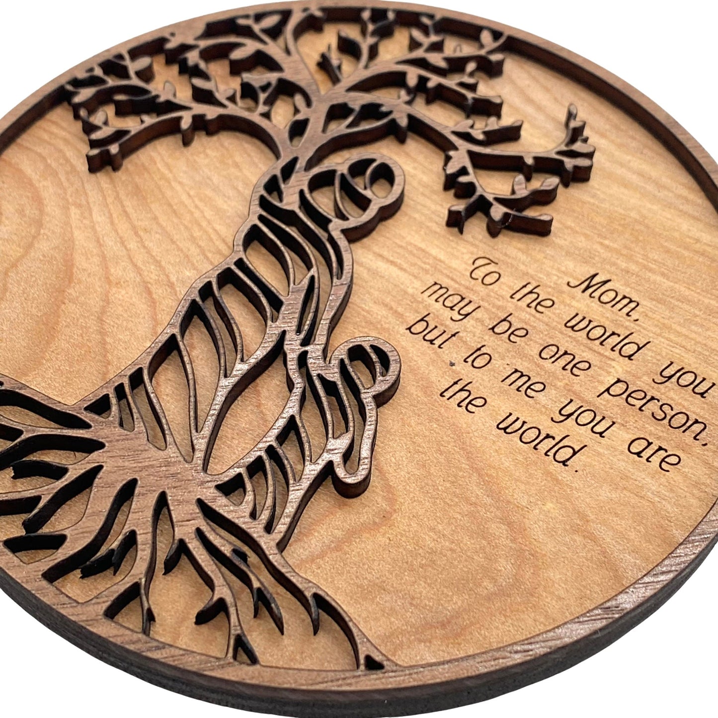2-Layer Mother & Child Tree Plaque | Mom Birthday Gift | Mother Tree | Mother Earth | One of a Kind Gifts | Personal Mommy Gifts