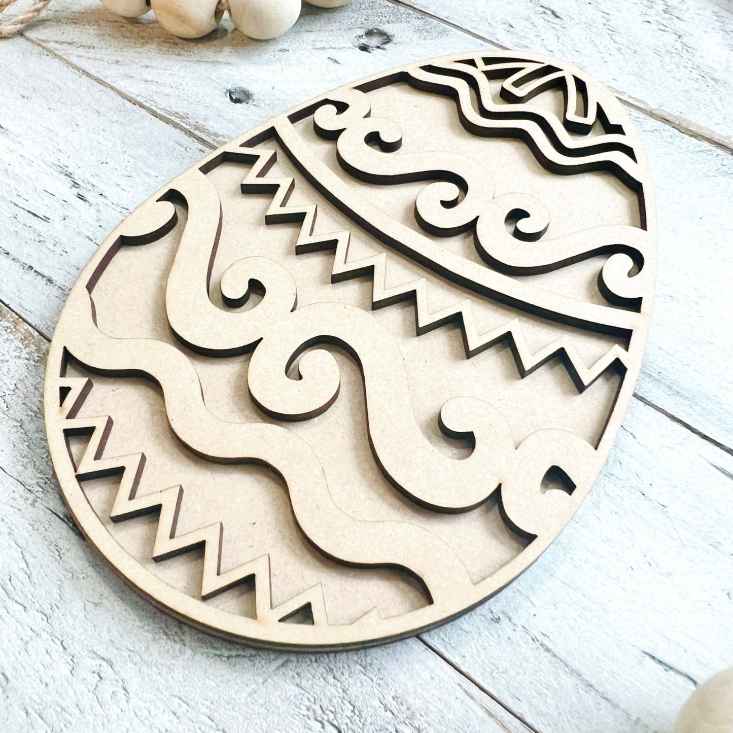 Easter Egg | 2 Layer Easter Egg Decor | Layered Wood Art | Easter Egg Decor | Easter Decor