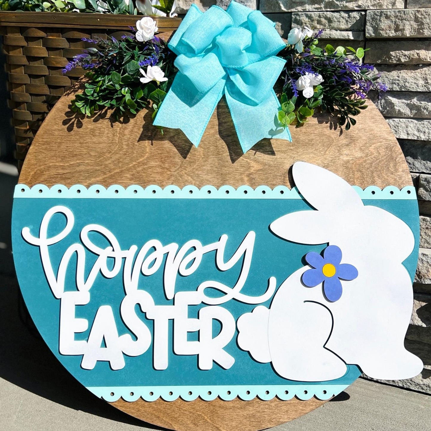 Hoppy Easter Door Sign