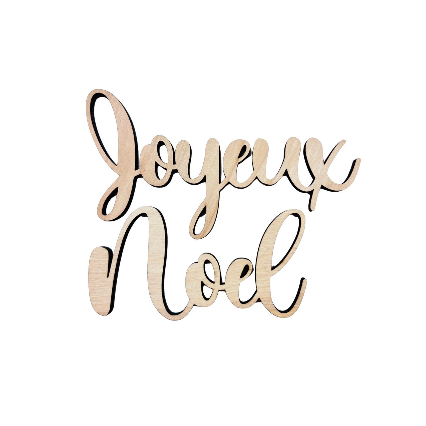 Large Joyeux Noel Wood Word Cutout | French Merry Christmas wood letter | Christmas wreath | Christmas Door hanger | Christmas Crafts |