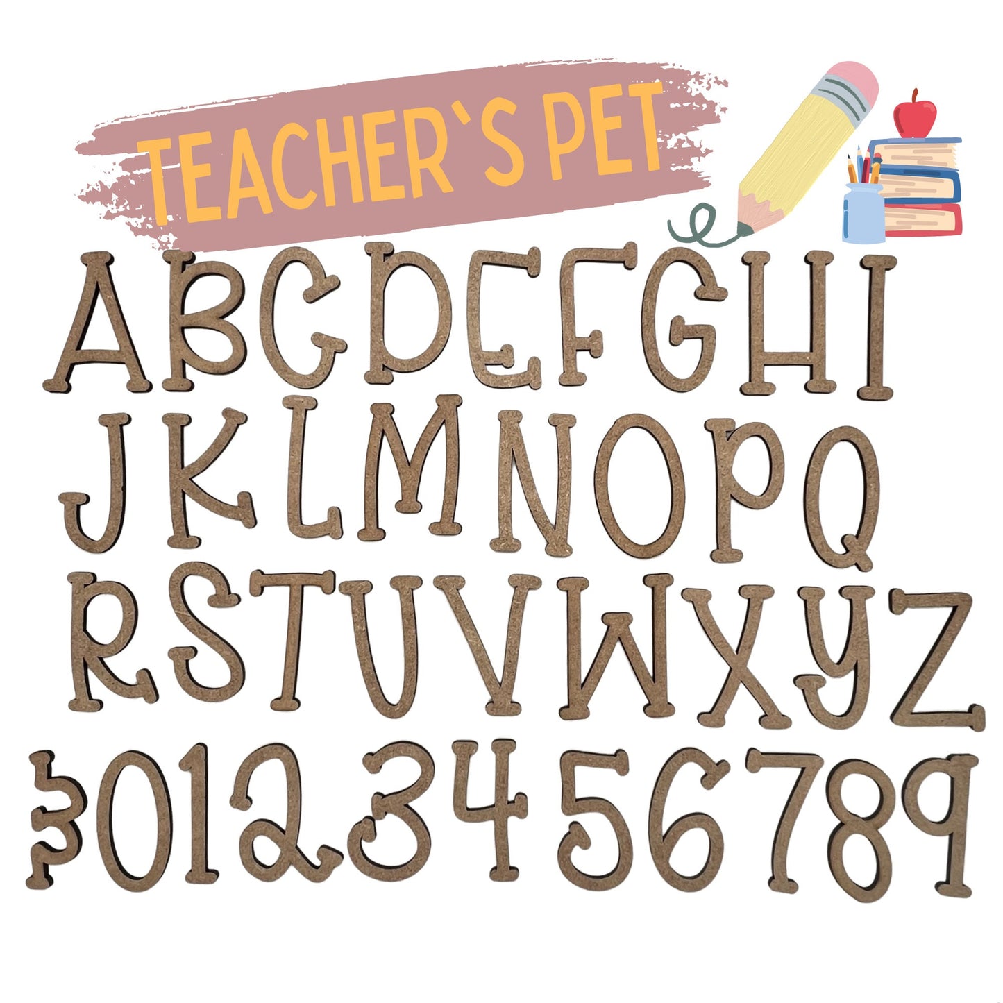 Teacher's Pet Wooden Letters