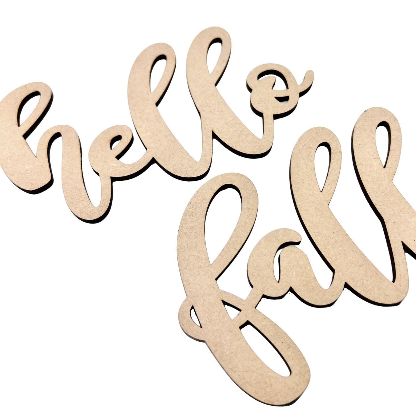 Hello Fall Wood Word Cutout | Fall Words