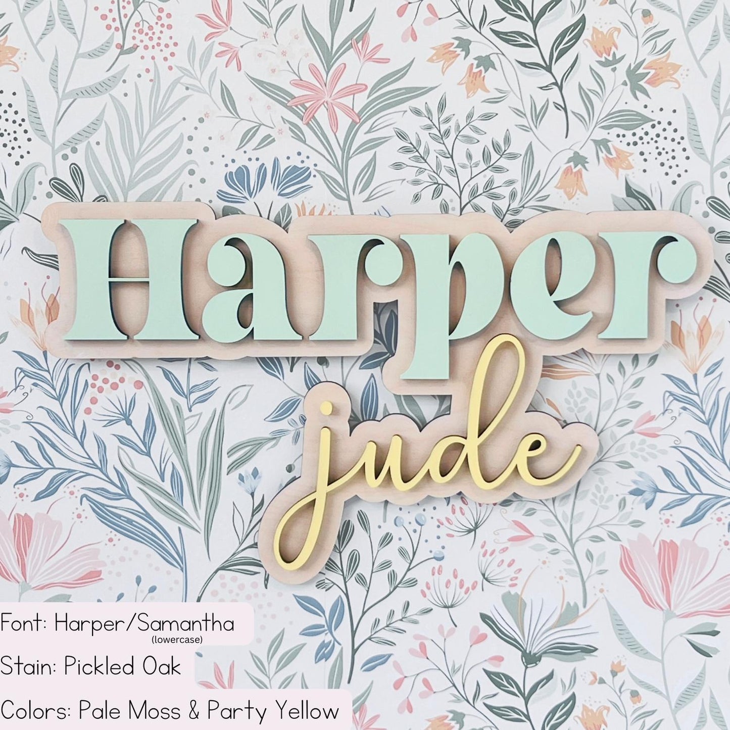 Girls Wood Name Sign | Custom Name Sign | Girls Nursery | Girls Room Decor