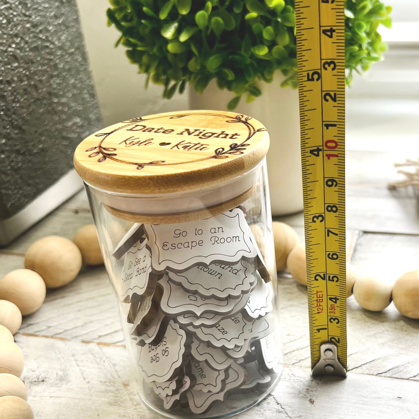 Personalized Date Night Jar | Date Night Ideas | Gifts for Her | Gifts for Him | Couple Gifts | Personalized Wedding Gifts