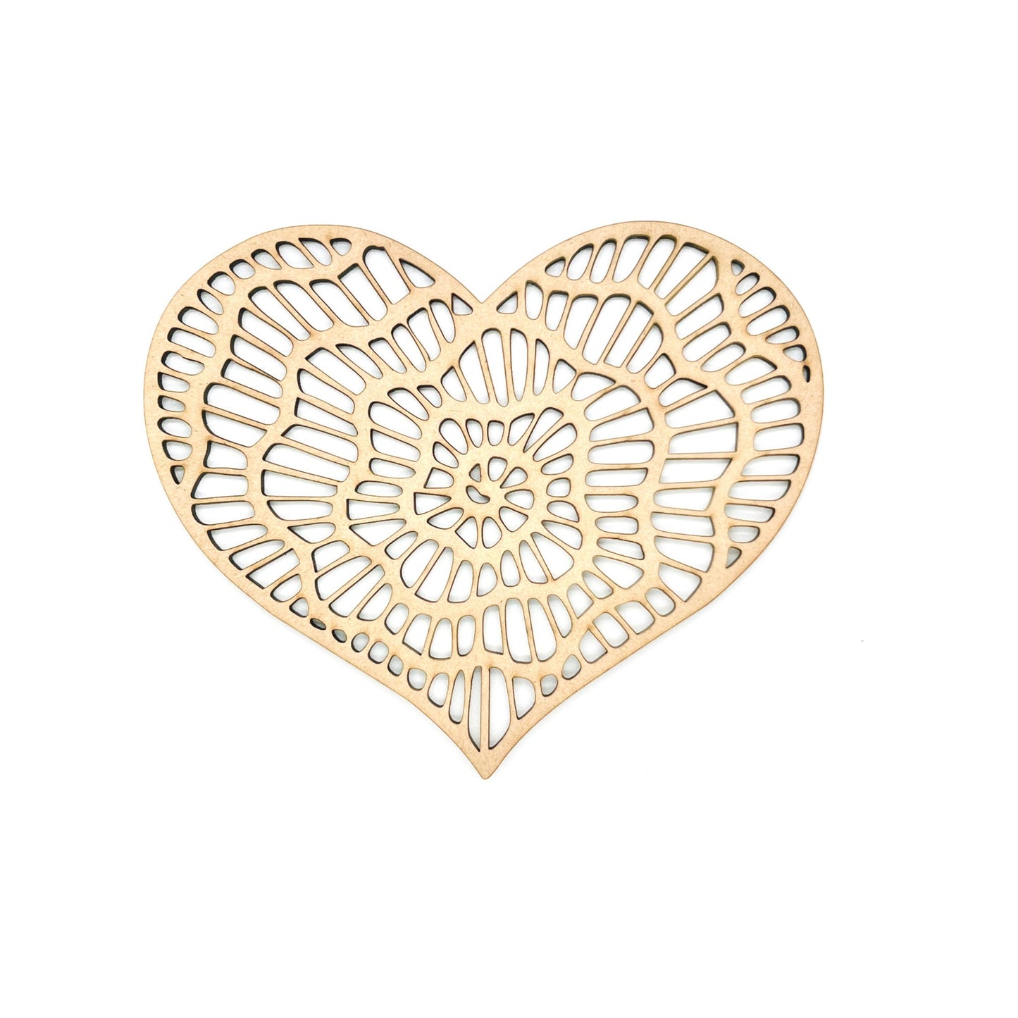 Small Rose Heart | Valentine Heart | Heart with Rose | Valentine Crafts | Wood Heart Cutout | 1 layer or 2 Layer