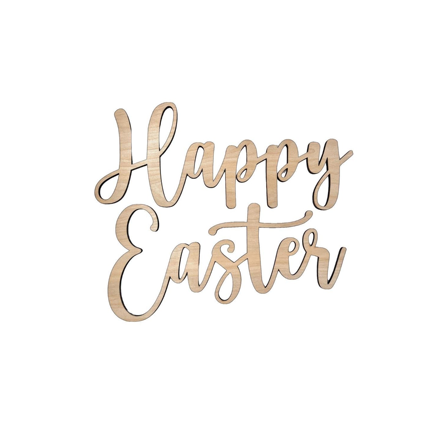 Small Happy Easter Wood Words | Connected Wood Words | Easter Crafts | Easter Decor | Christian Crafts | Easter Door Hanger | Easter Sign