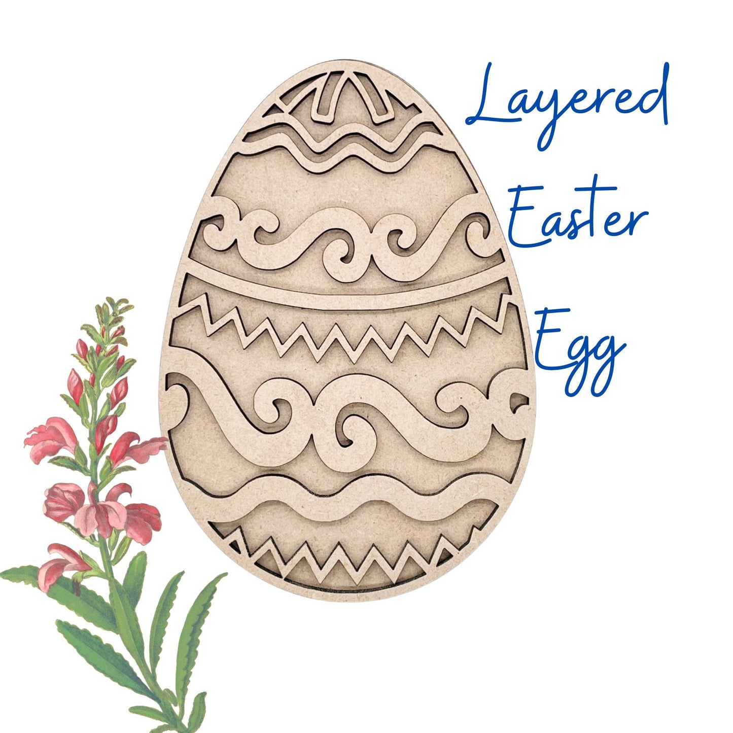 Easter Egg | 2 Layer Easter Egg Decor | Layered Wood Art | Easter Egg Decor | Easter Decor