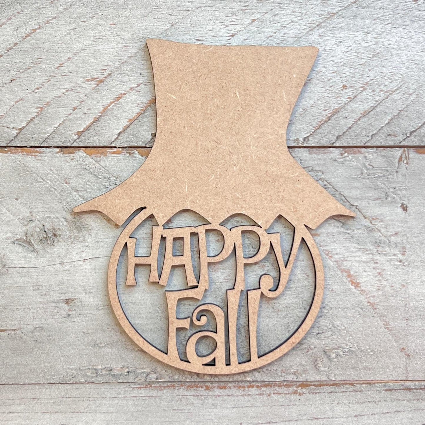 happy Fall Scarecrow Hat | Fall sign