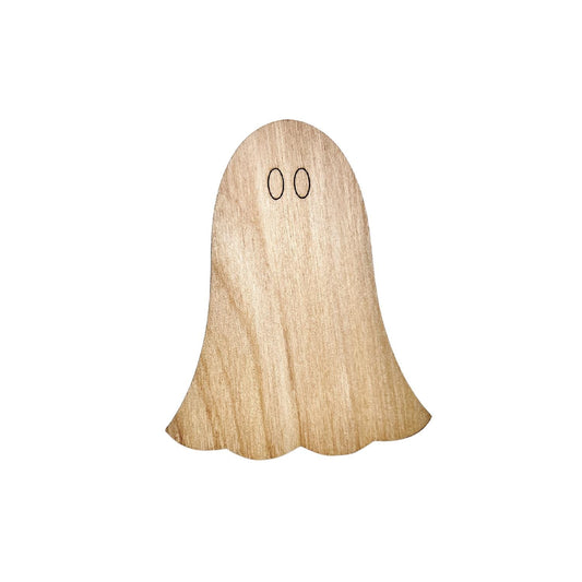 Small Wooden Ghost Paint by Line | Halloween Ghost Craft Shape