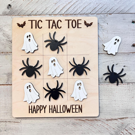 Halloween Tic Tac Toe, Holiday Game Board, Kids Games, Seasonal Spooky Decor, Party Ideas