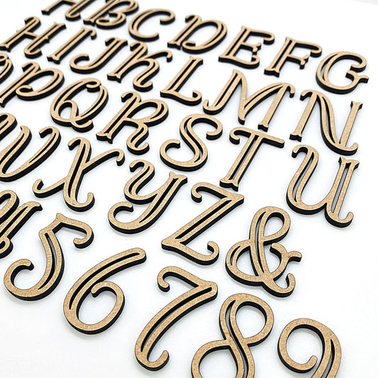 Carved Fishtail Wooden Letters