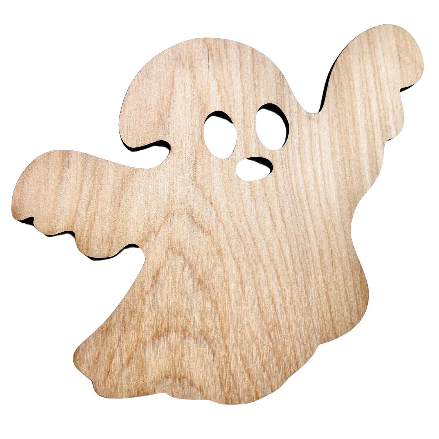 Large Wooden Ghost with Hollow Eye| Halloween Ghost Craft Shape