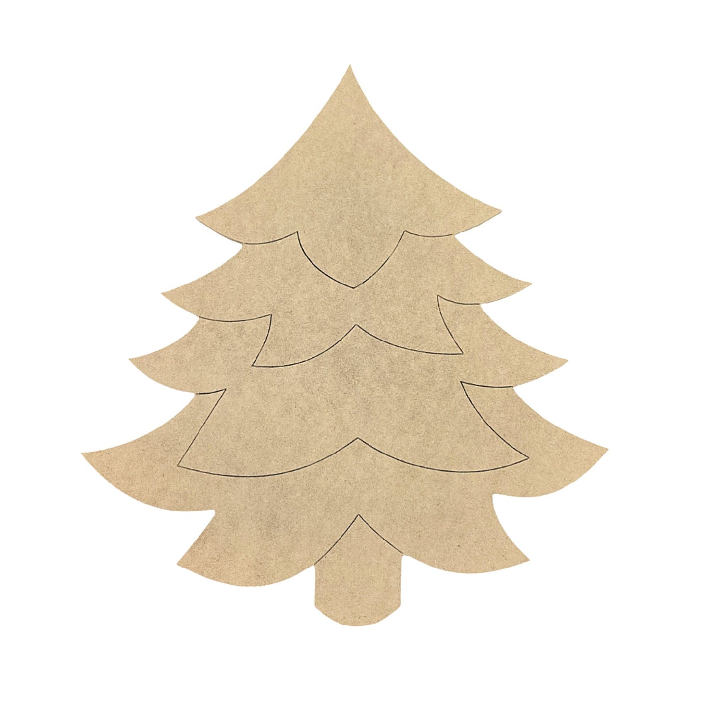 LARGE Craft Christmas Tree | Wood Craft Shapes | Christmas Wood Cutouts | Holiday Decor | Christmas Wall Art