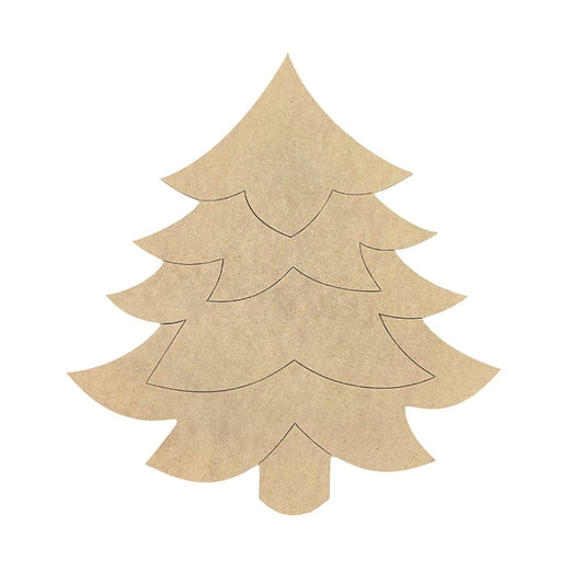 LARGE Craft Christmas Tree | Wood Craft Shapes | Christmas Wood Cutouts | Holiday Decor | Christmas Wall Art
