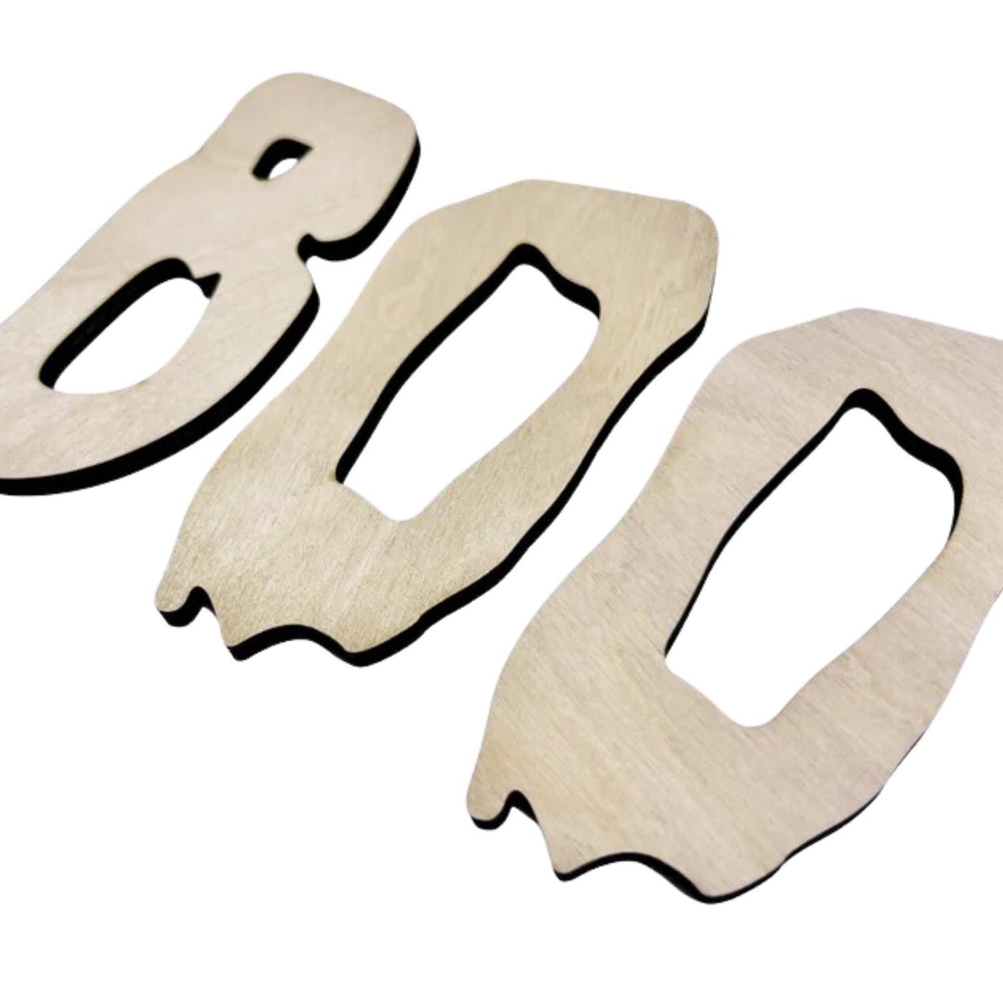 Large Wooden Letters BOO | BOO Word Cutout | Wood Craft Letters | Halloween Crafts | Halloween Words and Letters