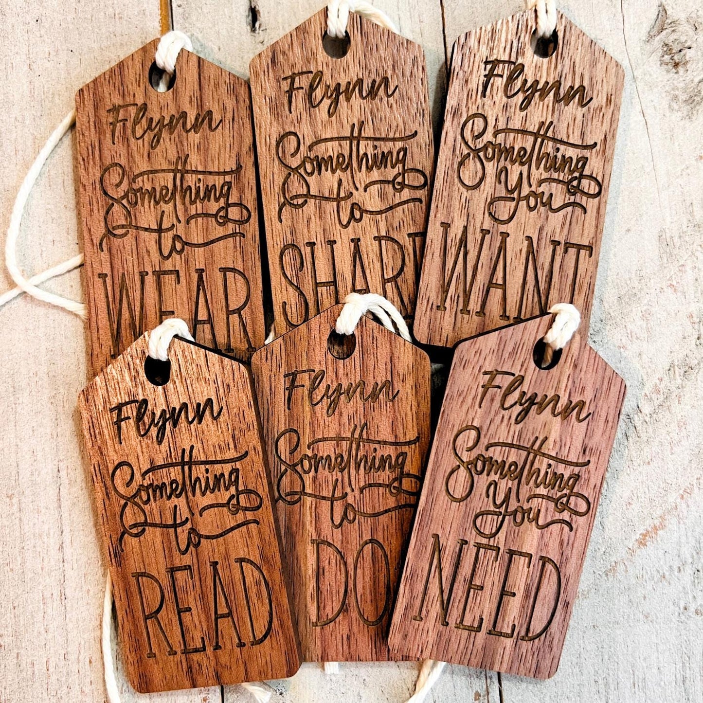 Christmas Gift Tags | Wooden Christmas Gift Tags | Something You Wear Need Want Read