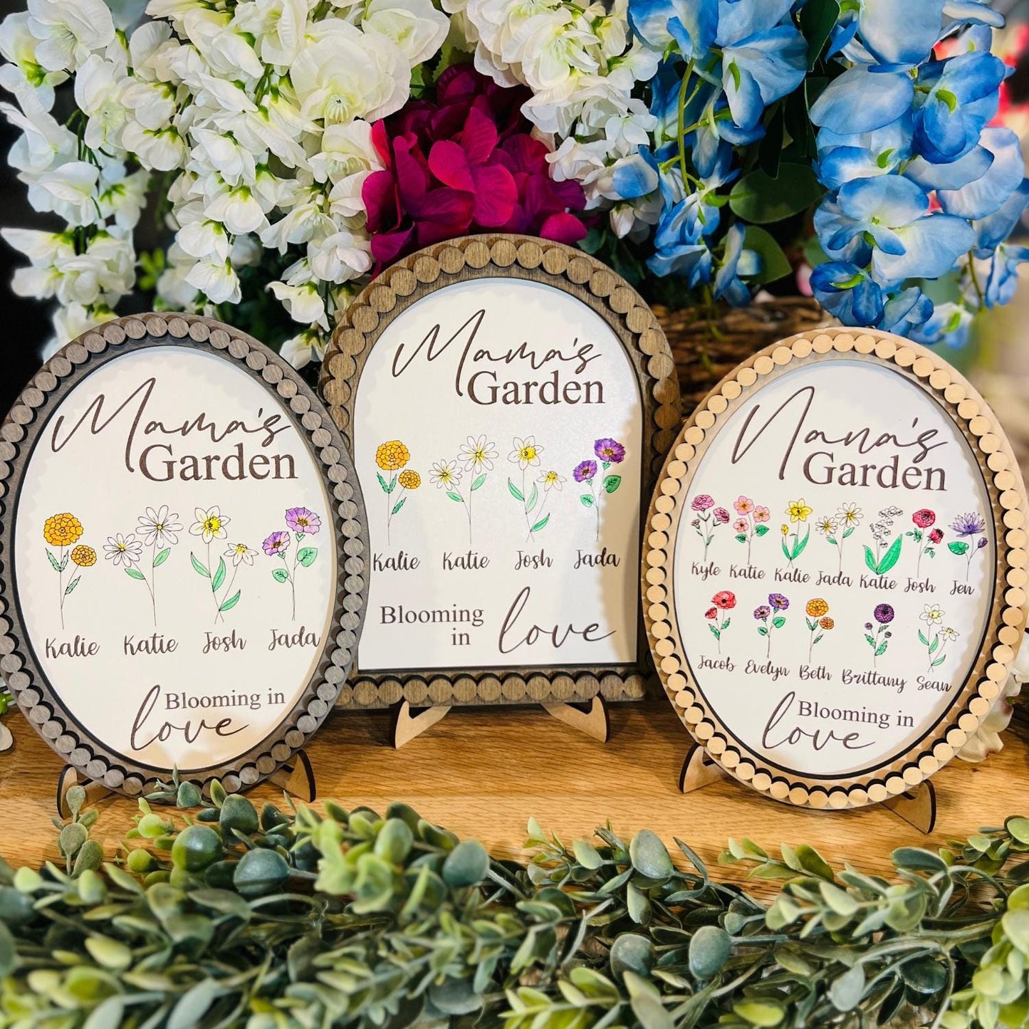 Mother's Day Personalized Gift | Grandma's Garden Sign | Mother's Garden Sign | Anniversary, Birthday, Christmas, Valentines Presents