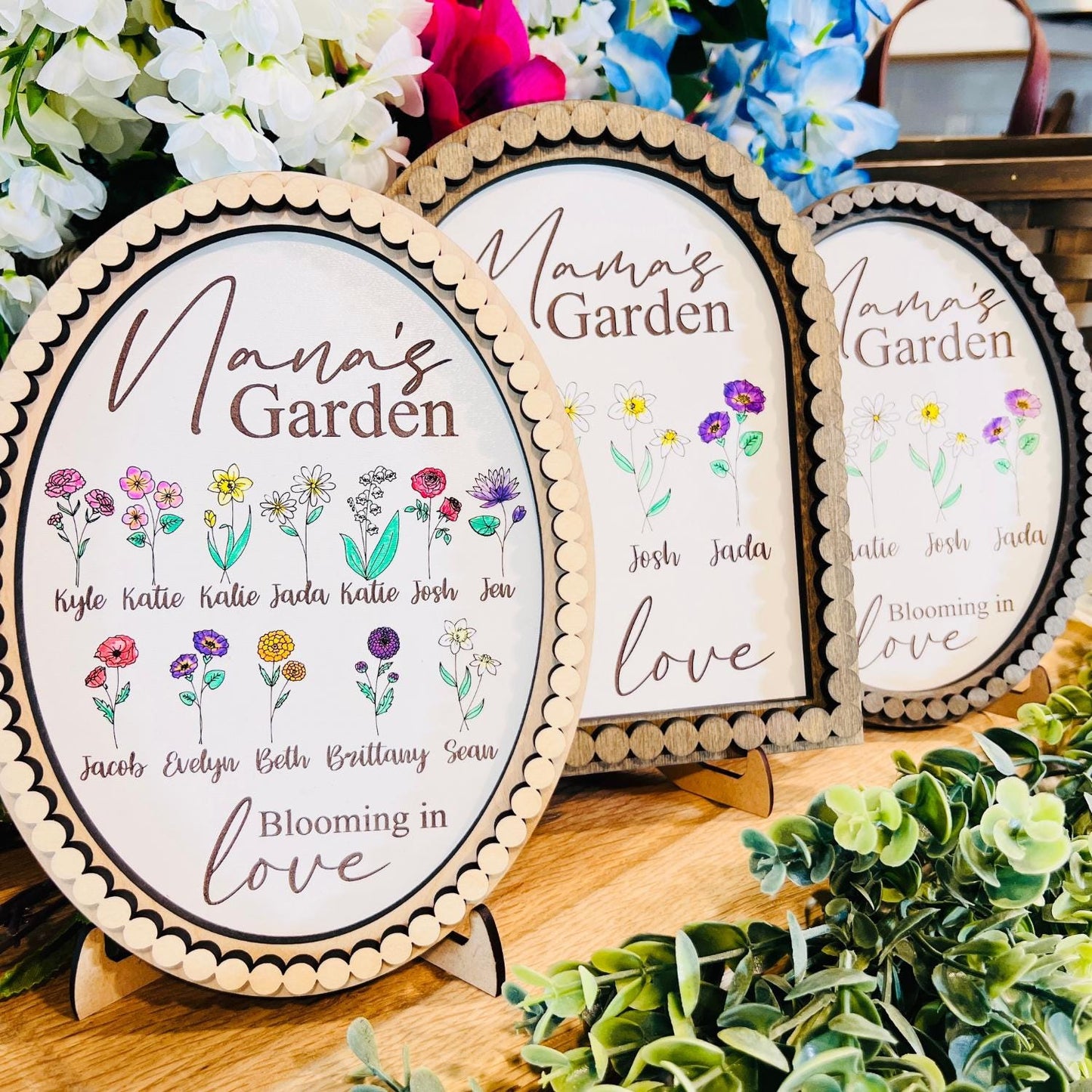 Mother's Day Personalized Gift | Grandma's Garden Sign | Mother's Garden Sign | Anniversary, Birthday, Christmas, Valentines Presents