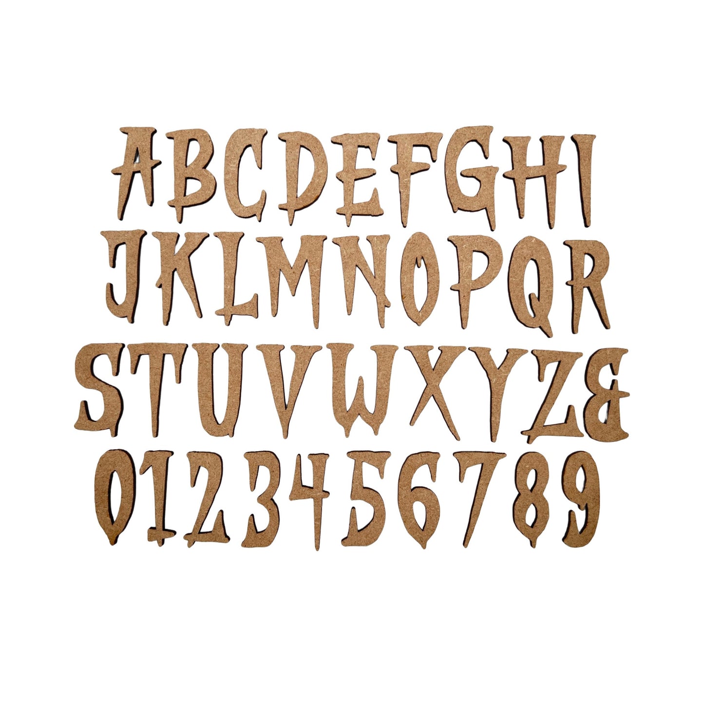 Stranger Creature Wooden Letters